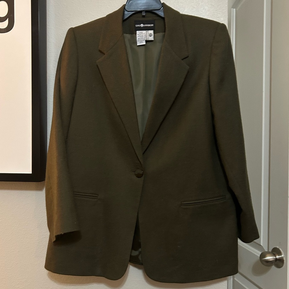 Sag Harbor Dark Green  Blazer